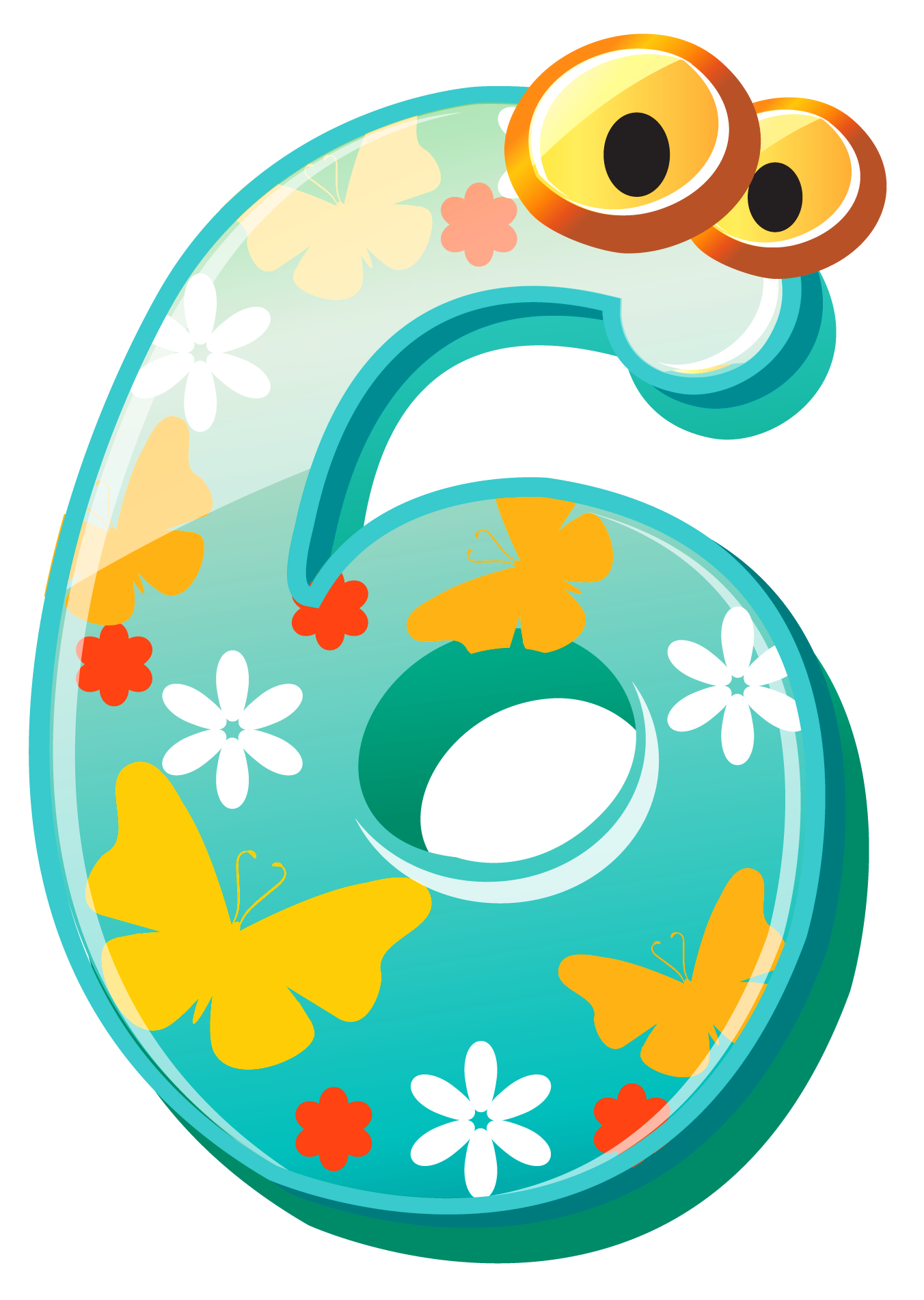 Cute Number Transparent PNG Image