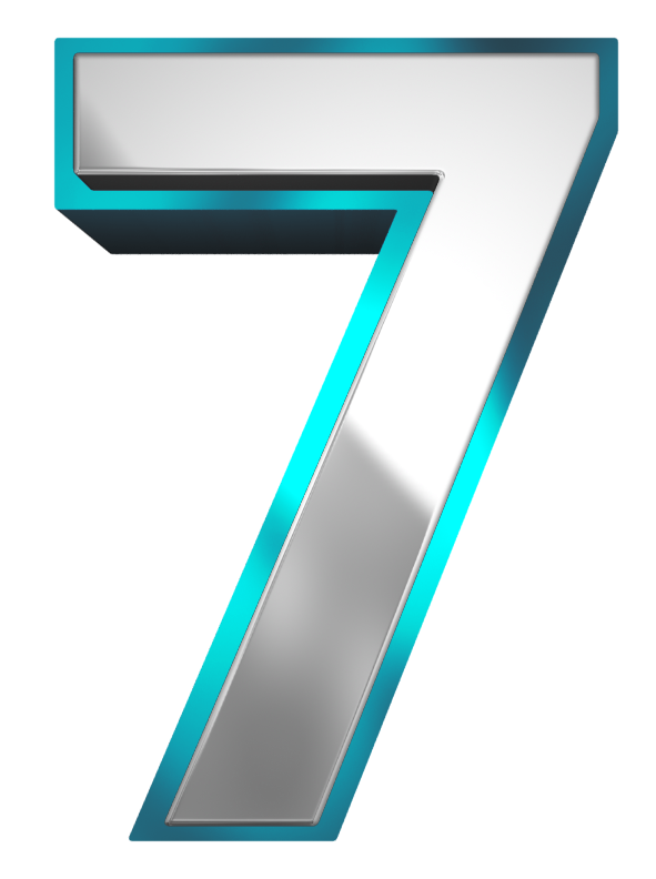 Stylish Number Transparent PNG Image