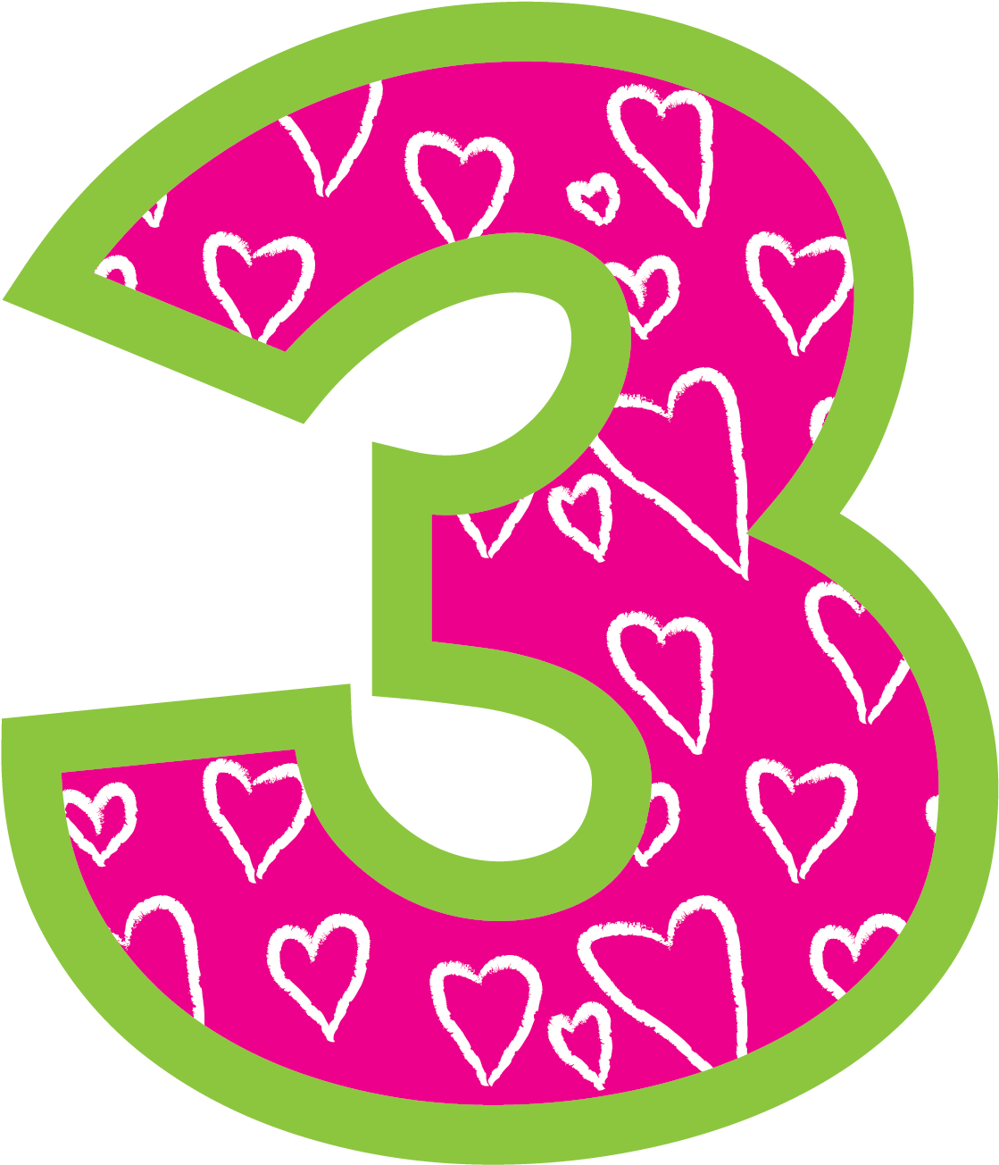Cute Number Transparent PNG Image