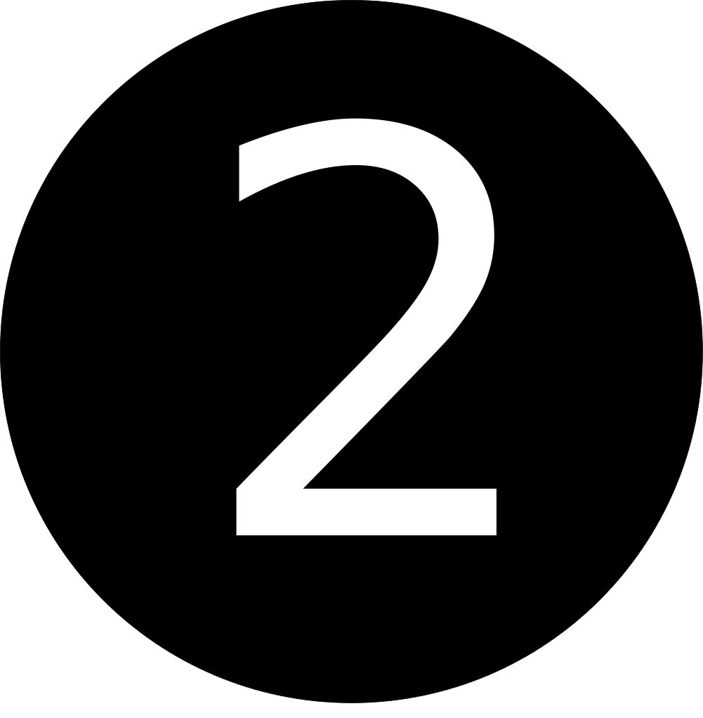 Black Number Transparent PNG Image