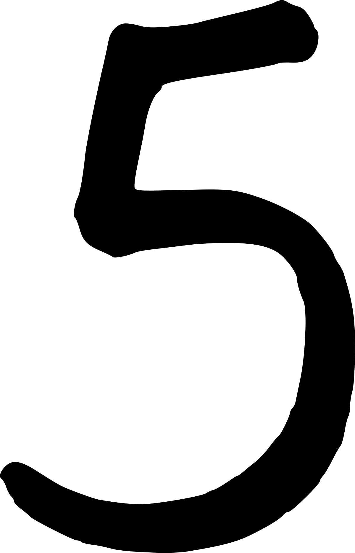 Black Number Transparent PNG Image