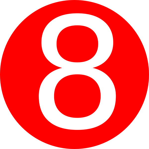 Round Number Transparent PNG Image