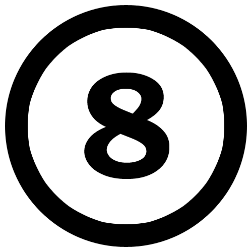 Black Number Transparent PNG Image