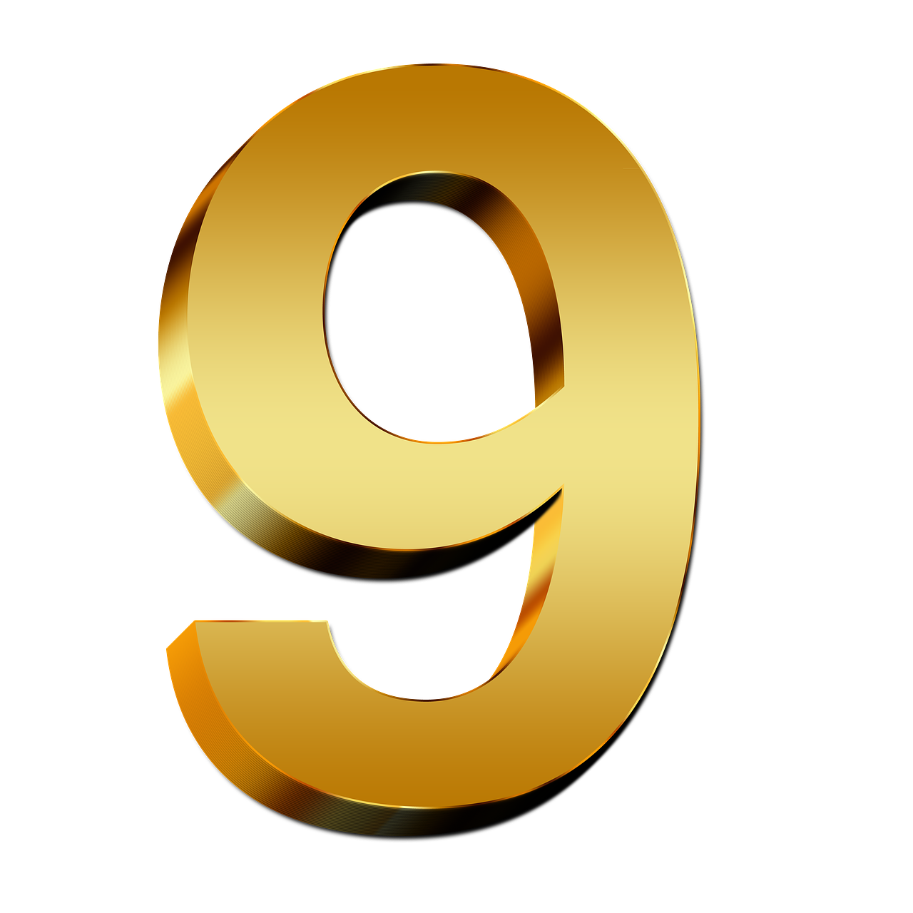 9 Number Transparent PNG Image