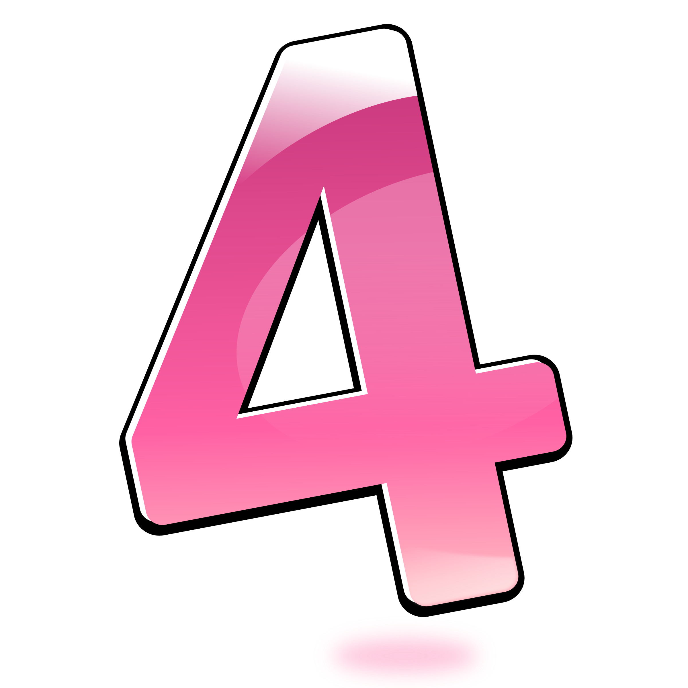 4 Number Transparent PNG Image