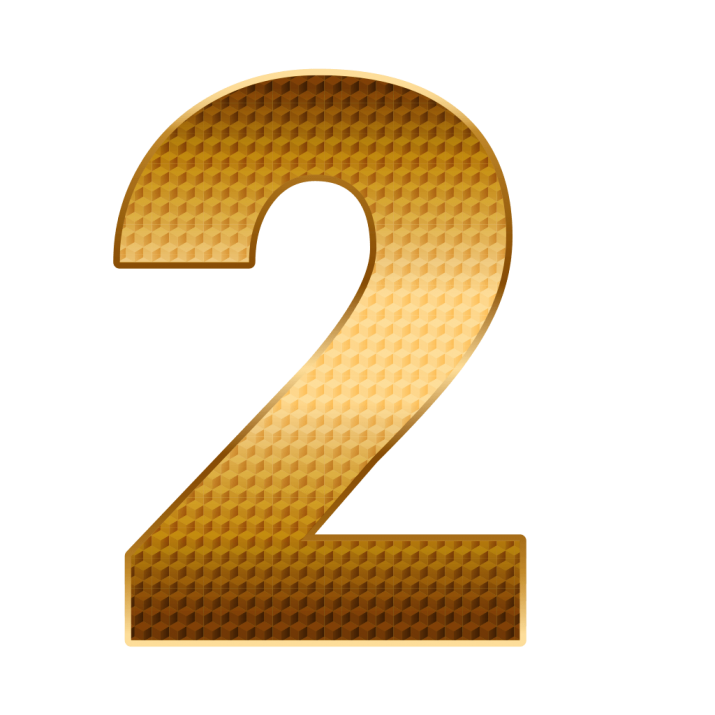 2 Number File Transparent PNG Image