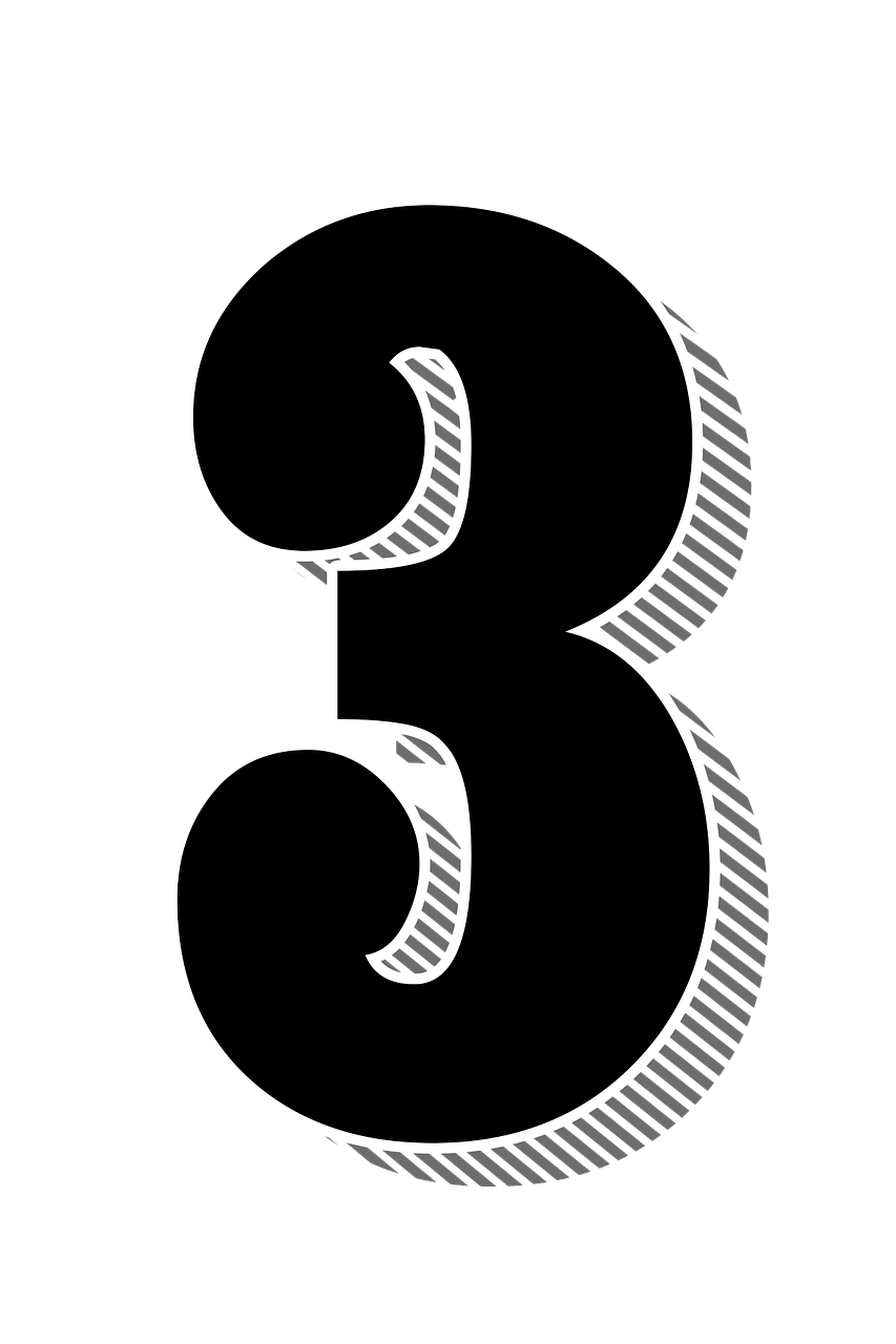 3 Number File Transparent PNG Image