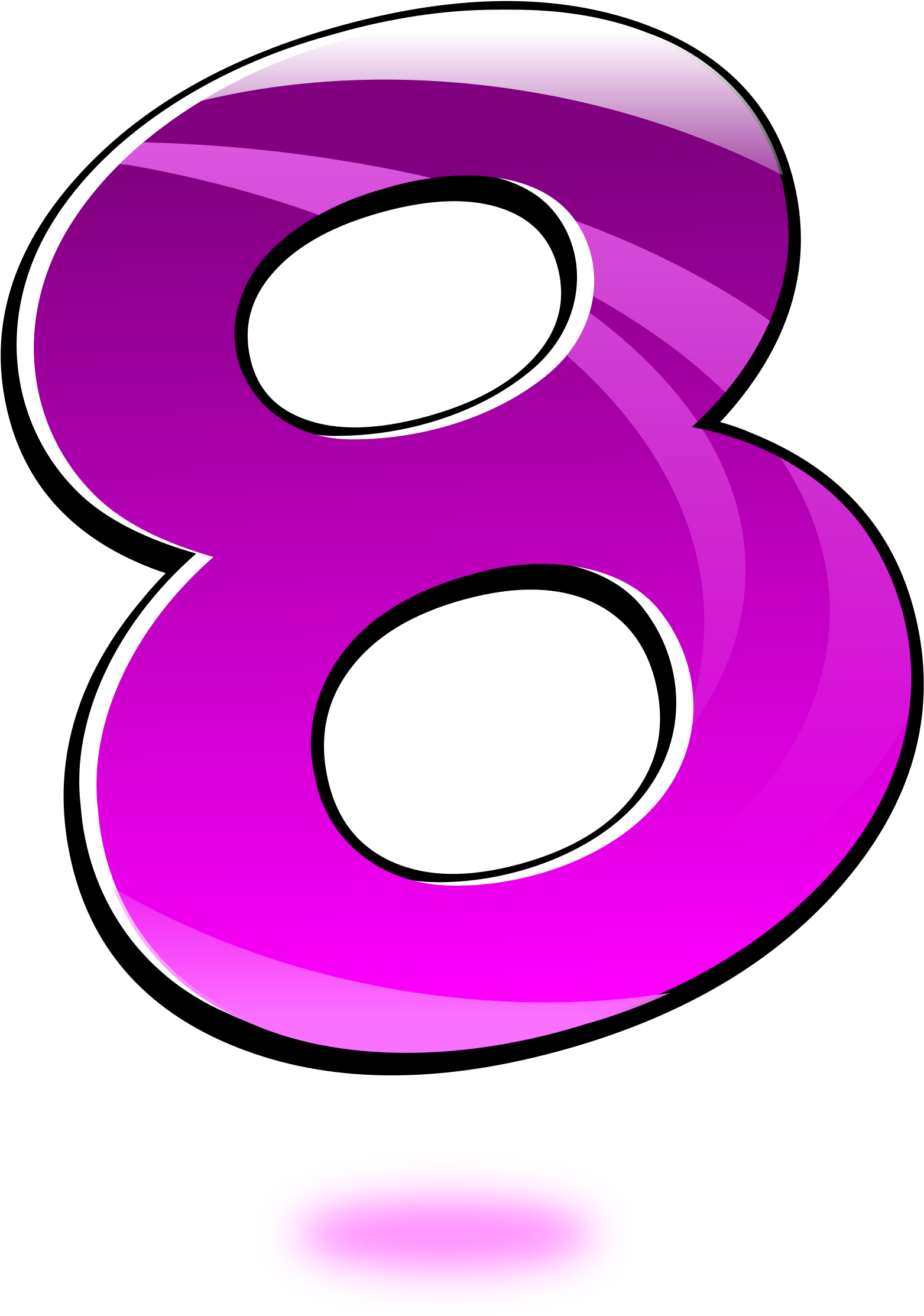 8 Number Transparent PNG Image