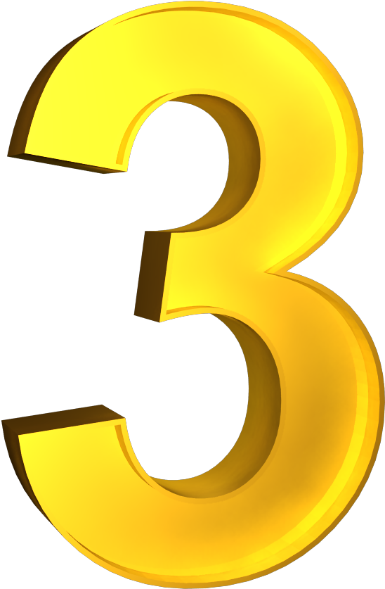 3 Number File Transparent PNG Image