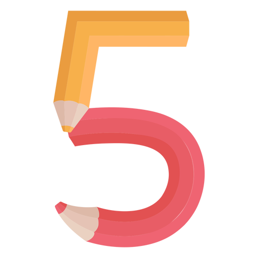 5 Number File Transparent PNG Image