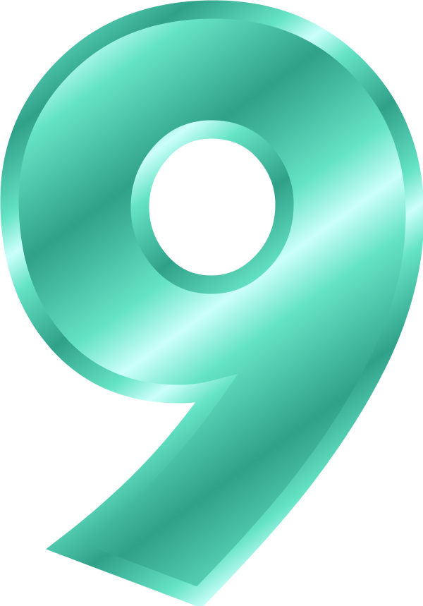 9 Number Transparent PNG Image