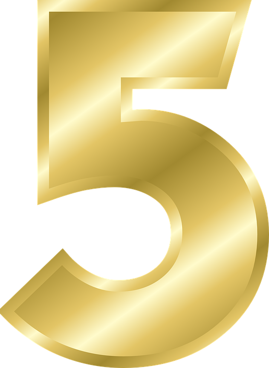 5 Number Transparent PNG Image