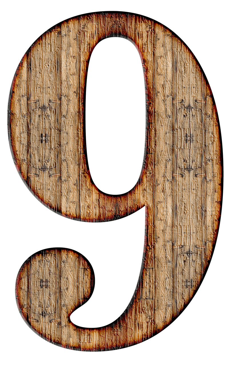 9 Number Transparent PNG Image