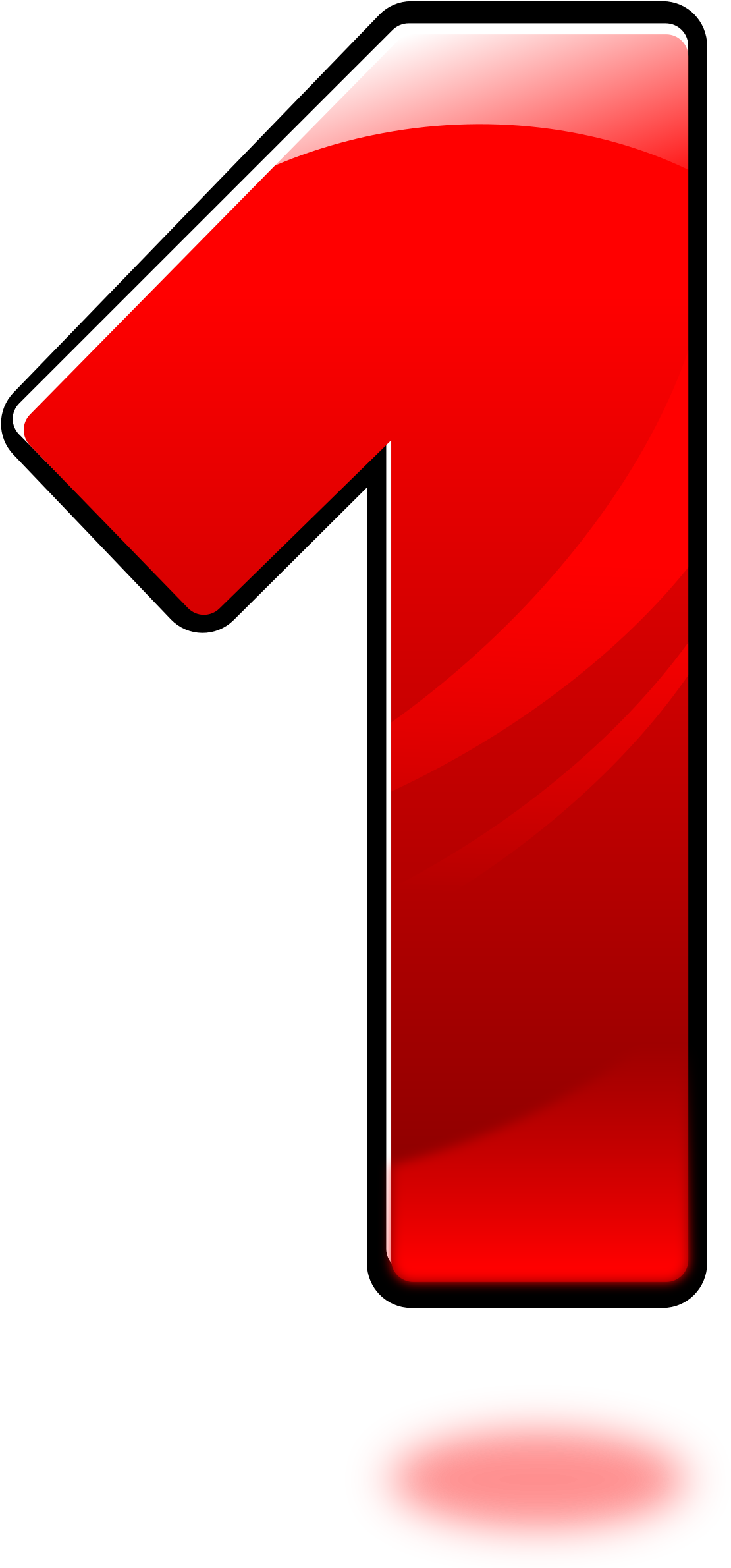 1 Number Transparent PNG Image