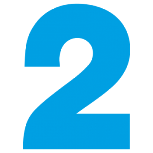2 Number Transparent PNG Image