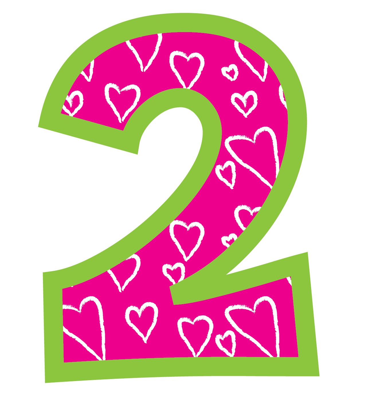 2 Number Transparent PNG Image
