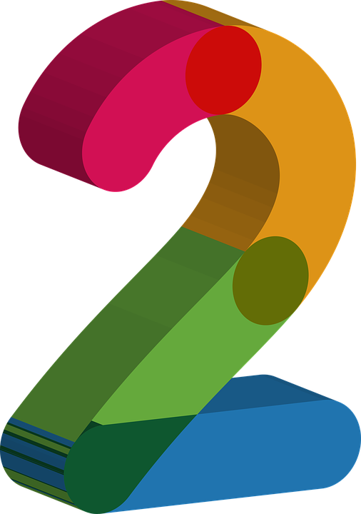 2 Number Transparent PNG Image