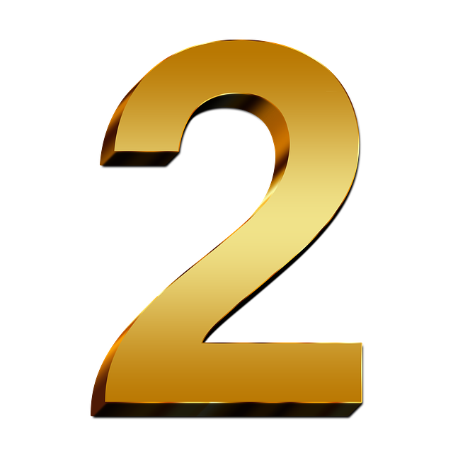 2 Number Transparent PNG Image