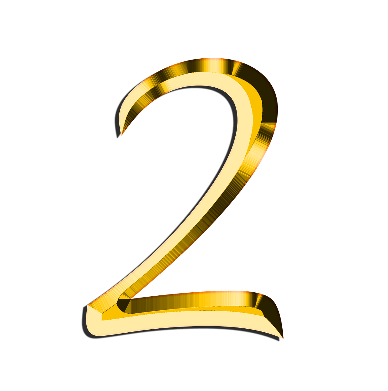 2 Number File Transparent PNG Image