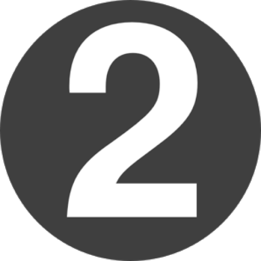 2 Number Transparent PNG Image
