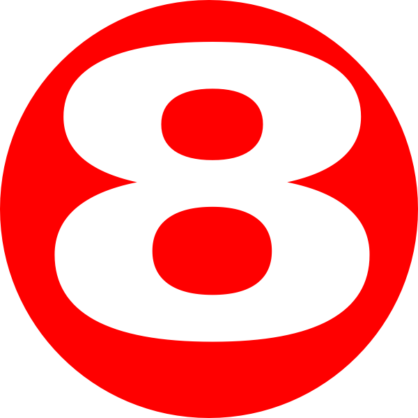 8 Number Transparent PNG Image