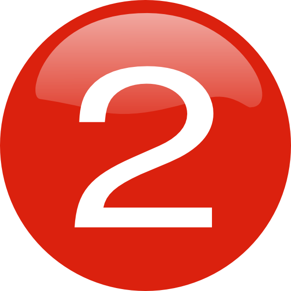 2 Number Transparent PNG Image