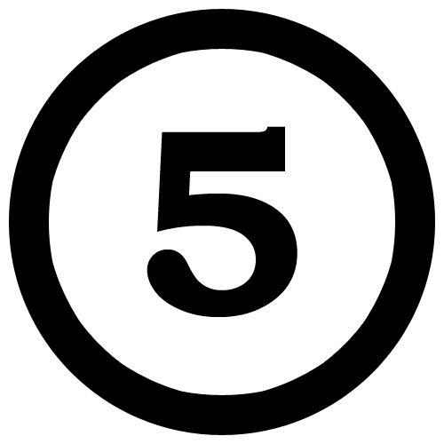 Pic 5 Number Transparent PNG Image