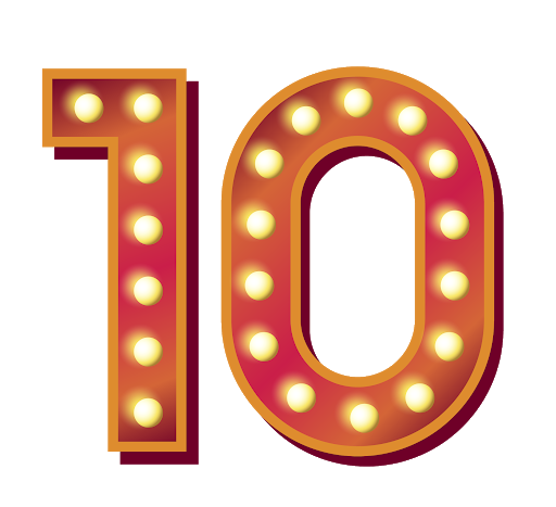 10 Number Transparent PNG Image