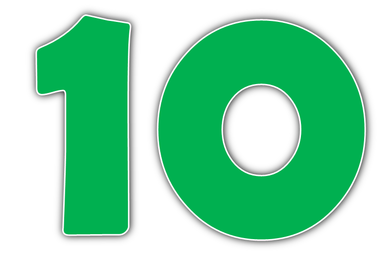 10 Number Transparent PNG Image