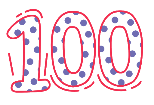 100 Number Transparent PNG Image
