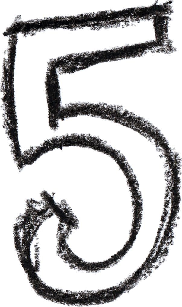 5 Number Transparent PNG Image