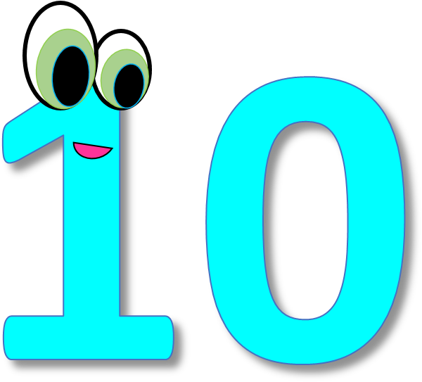 10 Number Transparent PNG Image