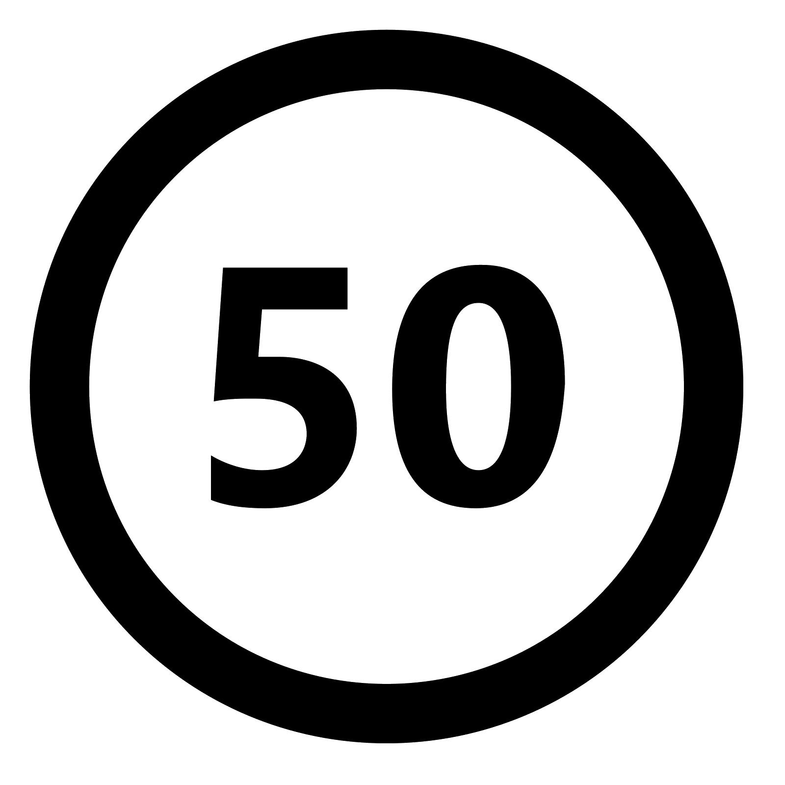 50 Number Transparent PNG Image