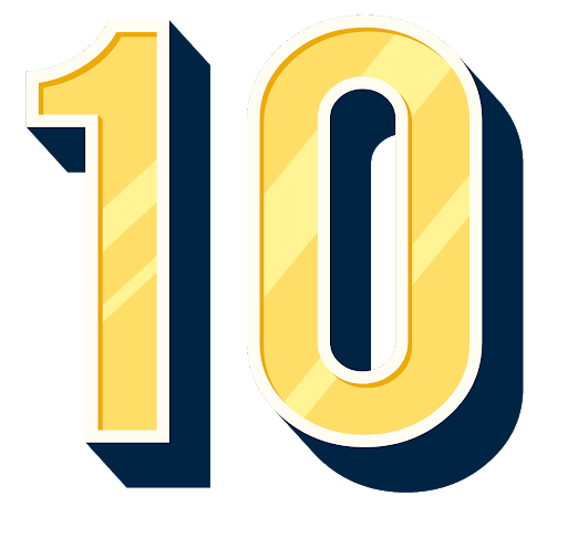 10 Number Transparent PNG Image