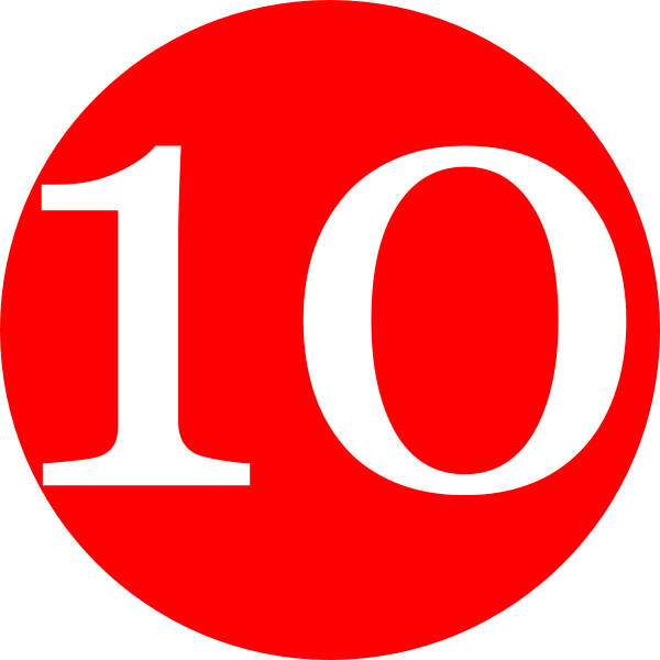 10 Number Transparent PNG Image