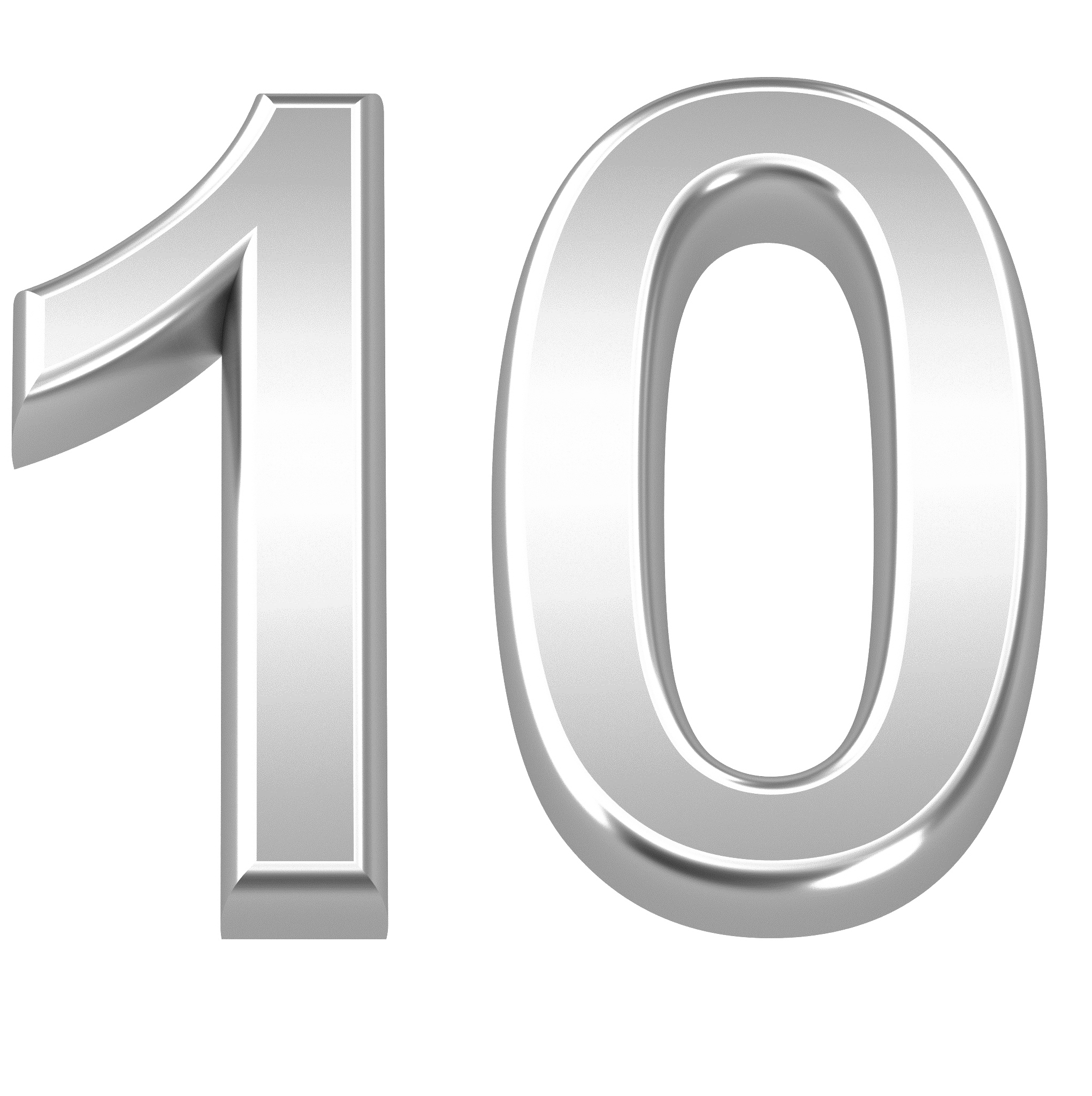 10 Number Transparent PNG Image