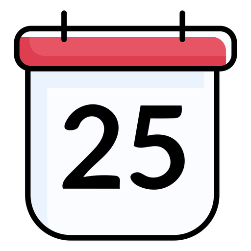 25 Number Transparent PNG Image