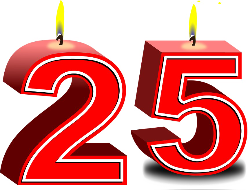 25 Number Transparent PNG Image