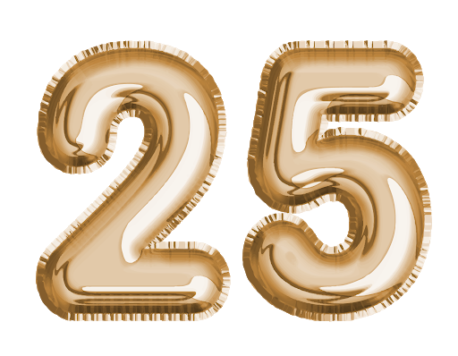 25 Number Transparent PNG Image