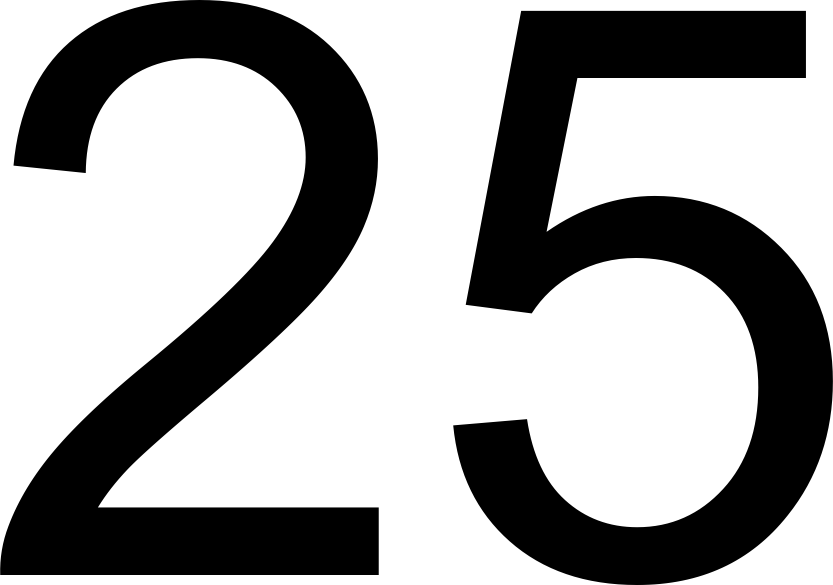 25 Number File Transparent PNG Image
