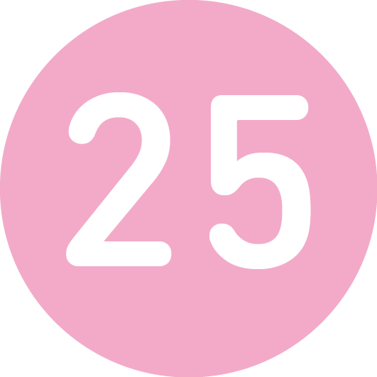 25 Number Transparent PNG Image