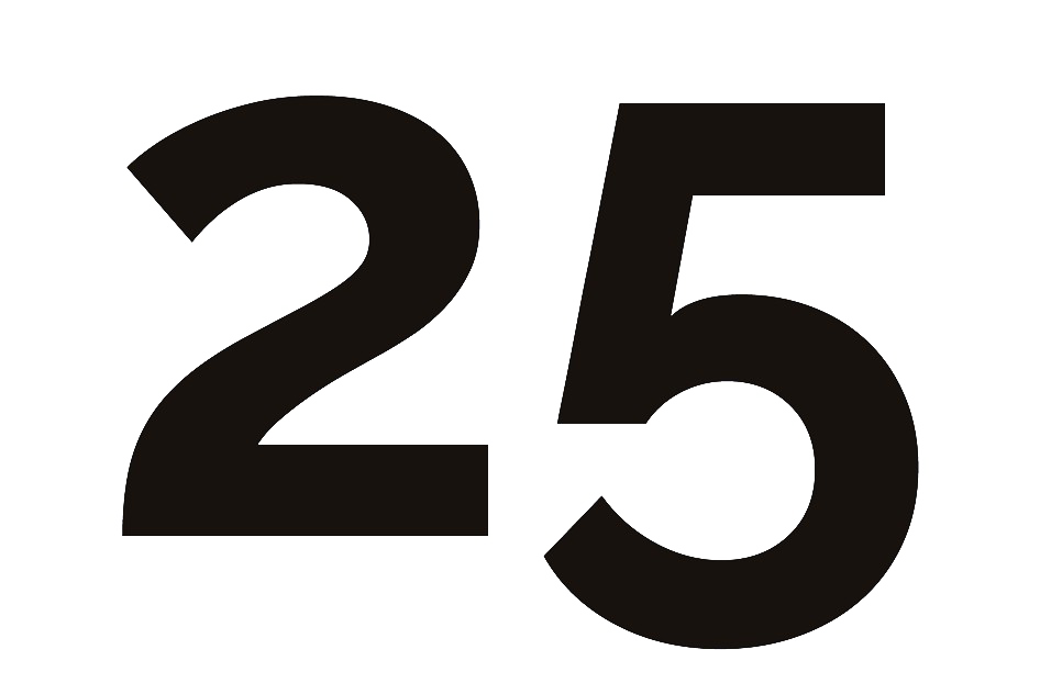 25 Number Transparent PNG Image