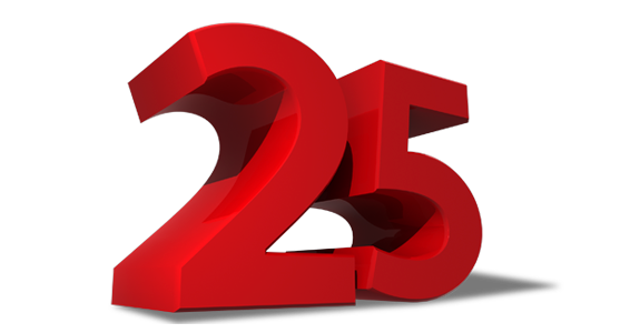 25 Number Transparent PNG Image
