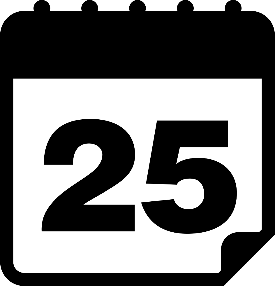 25 Number Transparent PNG Image