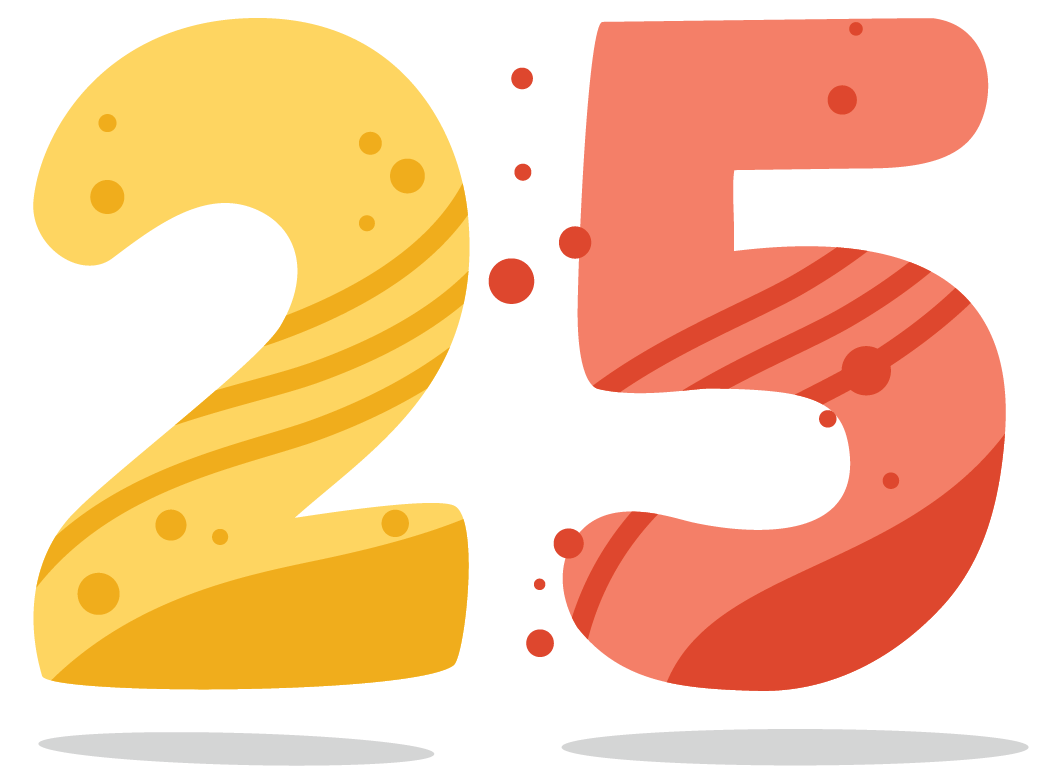25 Number Transparent PNG Image