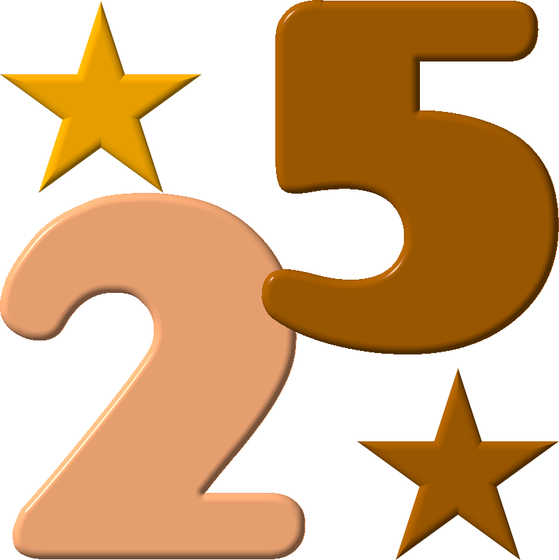 25 Number Transparent PNG Image