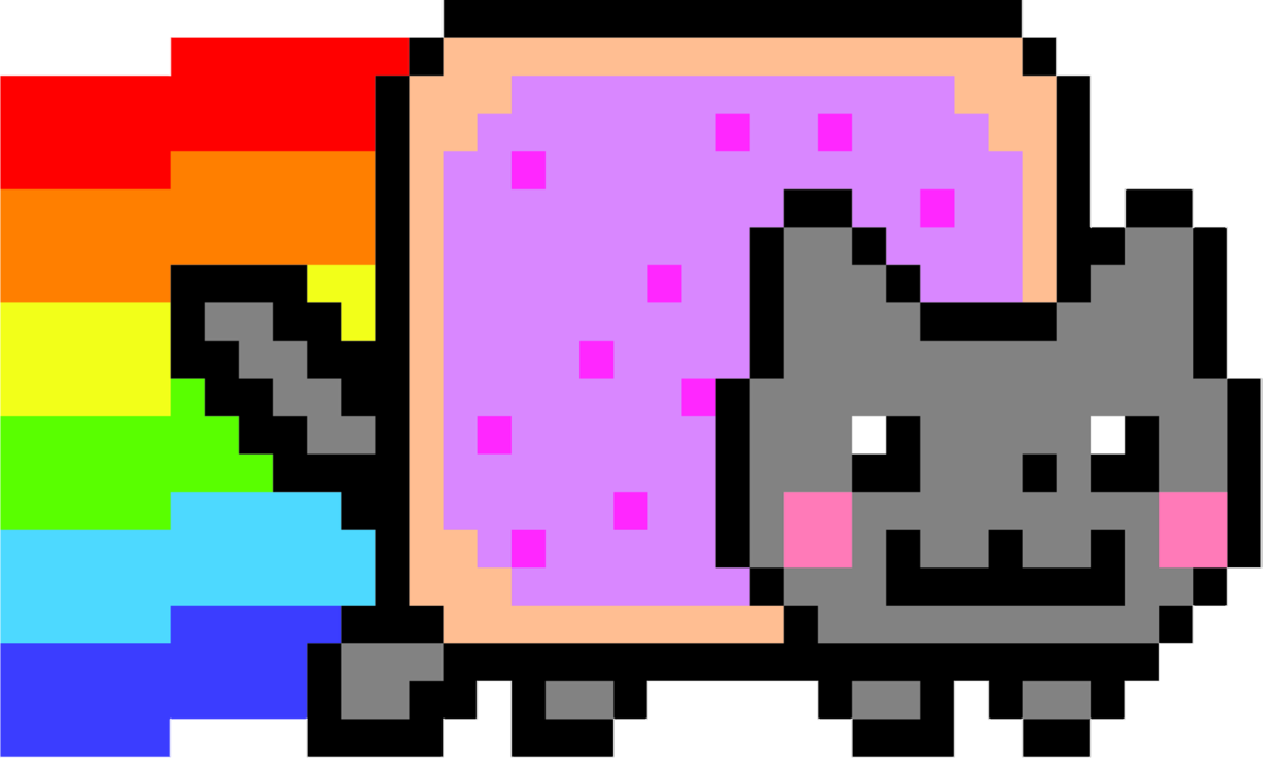 Cute Nyan Cat Transparent PNG Image