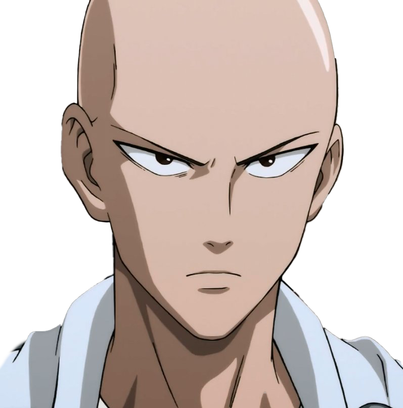 Saitama Man Punch One Transparent PNG Image