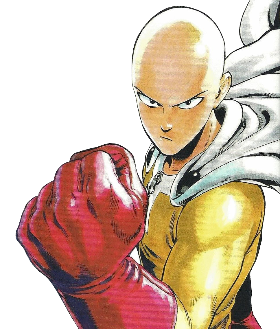 Saitama Man Punch One Transparent PNG Image