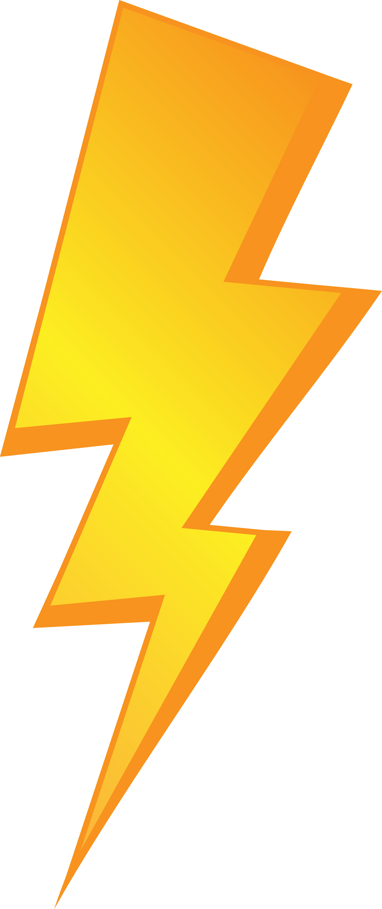 Thunder Text Triangle Lightning Transparent PNG Image